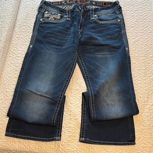 Rock Revival Dark Blue Denim